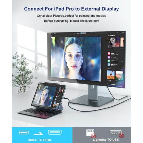 Cable USB C a HDMI, 1m 4K@60Hz Tipo C a HDMI 2.0 Cable para conectar Laptop a TV o Monitor