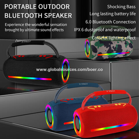 Altavoces Bluetooth únicos de 20W con soporte para llamadas BT, radio FM, tarjeta TF, unidad USB, AUX, TWS y LED de alta calidad - Altavoces privados