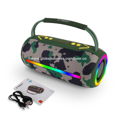 Altavoces Bluetooth únicos de 20W con soporte para llamadas BT, radio FM, tarjeta TF, unidad USB, AUX, TWS y LED de alta calidad - Altavoces privados
