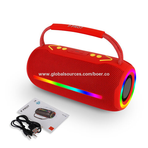 Altavoces Bluetooth únicos de 20W con soporte para llamadas BT, radio FM, tarjeta TF, unidad USB, AUX, TWS y LED de alta calidad - Altavoces privados