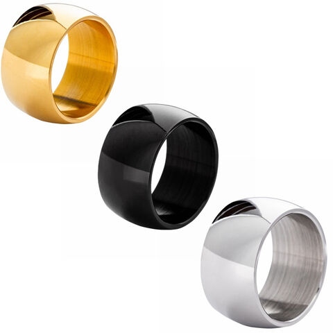 Anillo de Acero Inoxidable para Mujer al por Mayor, Joyería de Moda Yw de Titanio Chapado en Oro de Acero Inoxidable