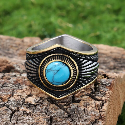 Anillo de Acero Inoxidable para Mujer al por Mayor, Joyería de Moda Yw de Titanio Chapado en Oro de Acero Inoxidable