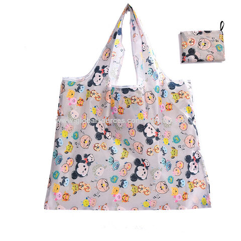 Sacolas de Compras de Poliéster Personalizadas Promocionais Portáteis 190T Bolsa Dobrável Reutilizável de Poliéster para Compras