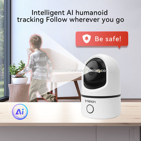 Caméra de Sécurité WiFi 2.0MP 1080P pour Maison PTZ AI Binoculaire Type Caméra Gun-ball/Dôme Intérieure