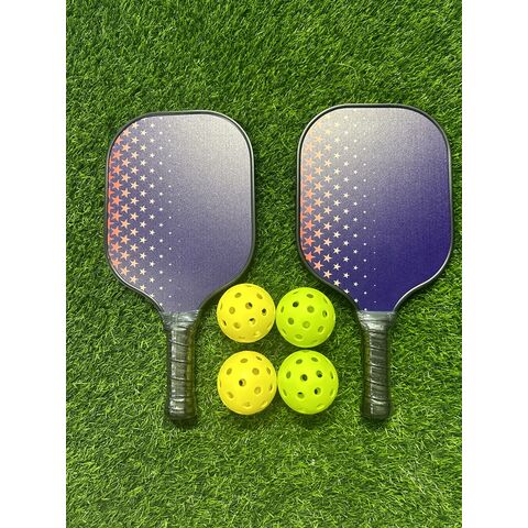 OEM Leichter 2 Fiberglas Pickleball Schläger 4 Bälle mit Tragetasche Pickleball Schläger Set für Anfänger