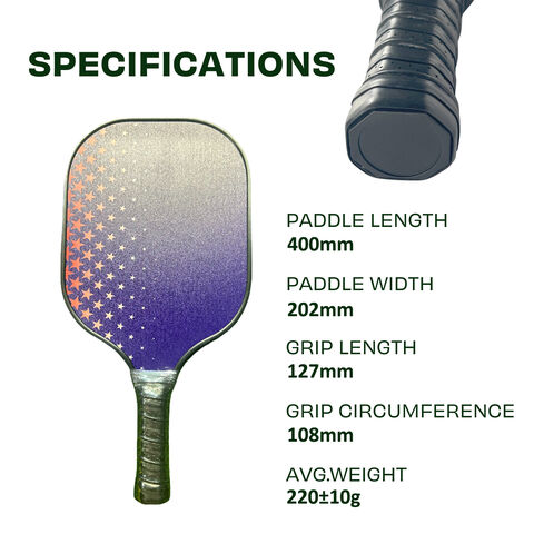 OEM Leichter 2 Fiberglas Pickleball Schläger 4 Bälle mit Tragetasche Pickleball Schläger Set für Anfänger