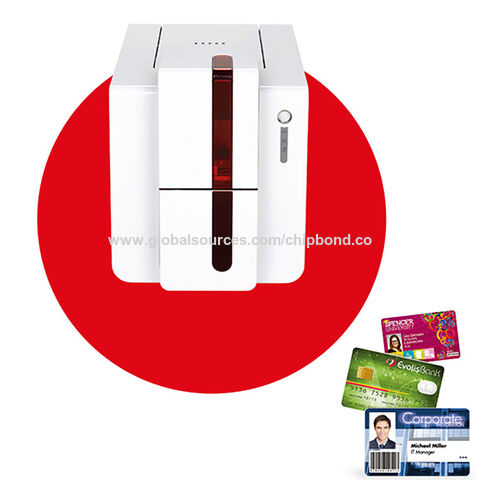 Imprimante Evolis Primacy Meilleure Vente, Impression Thermique Directe, NFC, Imprimante de Cartes d'Identité PVC avec Impression Simple Face/Double Face pour cartes blanches