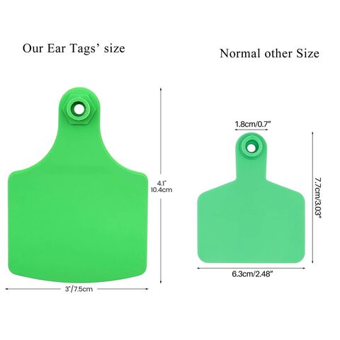 Farbenfrohe TPU-Material-Ohrmarke aus Kunststoff für Tiere, Schweine-Tracking-Applikator, Ohrmarke für Nutztiere