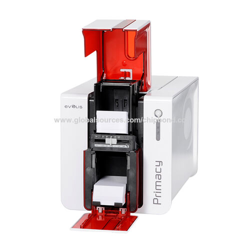 Imprimante Evolis Primacy Meilleure Vente, Impression Thermique Directe, NFC, Imprimante de Cartes d'Identité PVC avec Impression Simple Face/Double Face pour cartes blanches