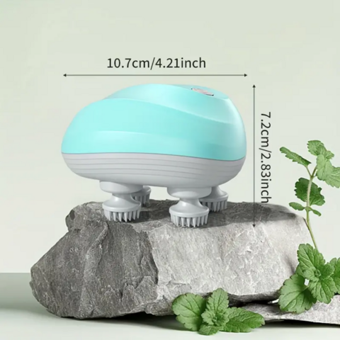 2025 Elektrisches Mini-Vibrations-Körpermassagegerät für Kopfhaut, kabellos, tragbar, wasserdicht, Smart, für Mensch und Tier im Großhandel
