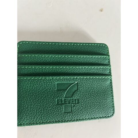 CK147 Tarjetero de cuero PU de alta calidad, tarjetero en blanco, diseño personalizado, mini billetera delgada de cuero para tarjetas de crédito