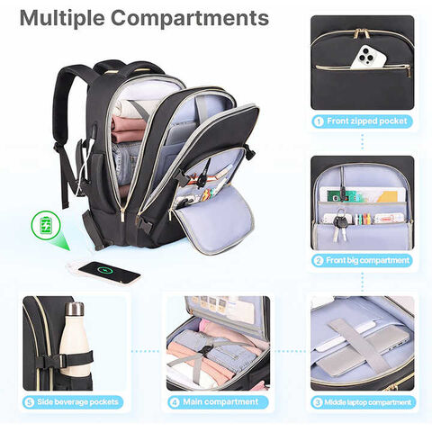 OEM 17Inch Laptop Travel Backpack with Wheels Carry on Luggage Rolling Backpack Overnight Business Trolley Backpack Bag