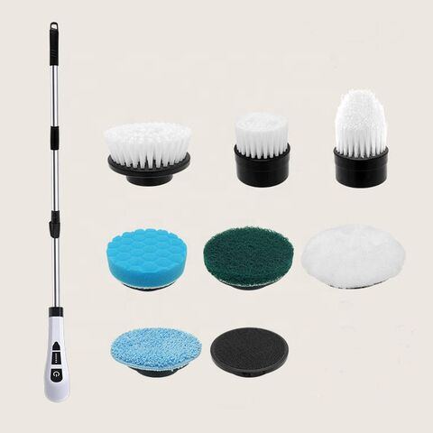 Heißer Verkauf 7 in 1 Akku-Bodenwischer für Badreinigung, Badewannen, Fliesenböden, Tragbarer Elektrischer Spin Scrubber