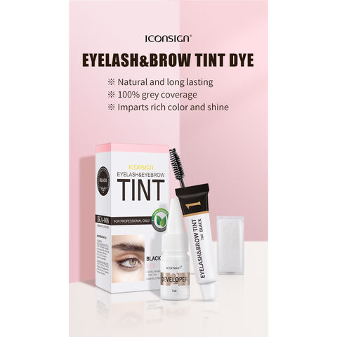 Kit Pewarna Alis Profesional 7ml, Pewarna Alis dan Bulu Mata, Gel Pewarna Tahan 60 Hari, Perlengkapan Grosir