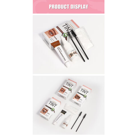 Kit Pewarna Alis Profesional 7ml, Pewarna Alis dan Bulu Mata, Gel Pewarna Tahan 60 Hari, Perlengkapan Grosir