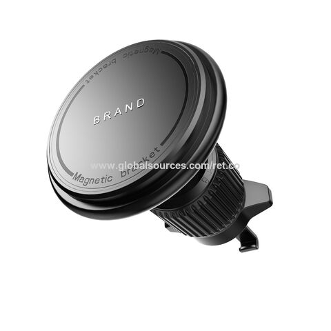 Clipe Magnético Ultra Forte com Gancho, Design Elegante e Compacto, Suporte Magnético Ajustável para Celular de Carro com Rotação
