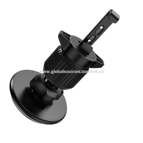Clipe Magnético Ultra Forte com Gancho, Design Elegante e Compacto, Suporte Magnético Ajustável para Celular de Carro com Rotação
