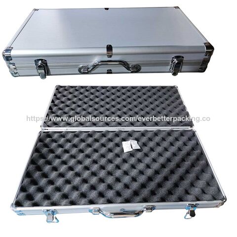 Fabricación a medida de caja de herramientas de aluminio con espuma corrugada para instrumentos veterinarios y entrega de herramientas OEM