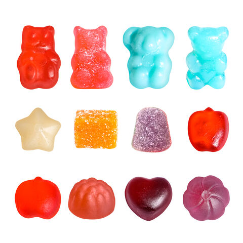 Fabricant Certifié NSF HALAL COA GMP, Bonbons Gélifiés Fourrés en Gros en Forme d'Ours, Étoile, Pomme, Koala, Framboise et Pétale