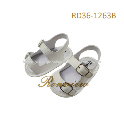 Sandales bébé confortables et mignonnes, sandales noires pour nourrissons avec bride arrière, sandales pour enfants
