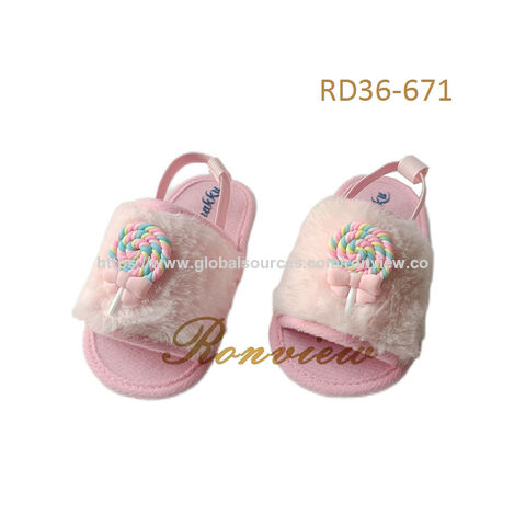 Sandales bébé confortables et mignonnes, sandales noires pour nourrissons avec bride arrière, sandales pour enfants