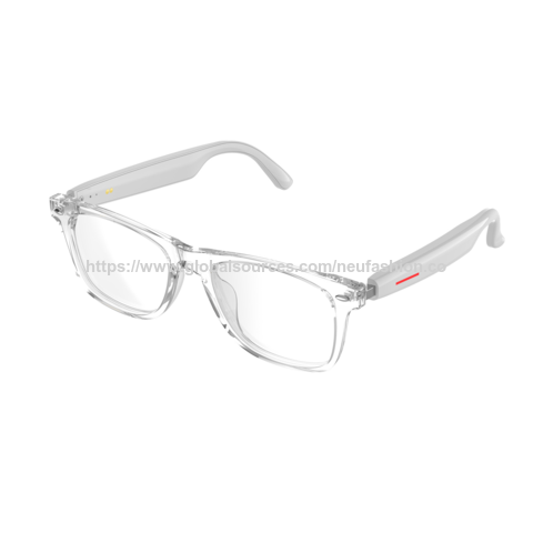 Lunettes intelligentes 2025 avec interprétation multilingue en temps réel (plus de 100 langues), écran couleur, écoute de musique et réponse aux questions