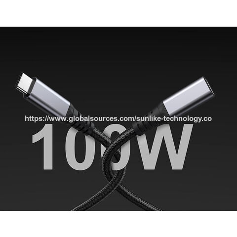 OEM ODM Lieferant, USB C Verlängerungskabel, USB-C 3.2 GEN 2, Unterstützung PD 100W Ultra Speed 20Gbps.