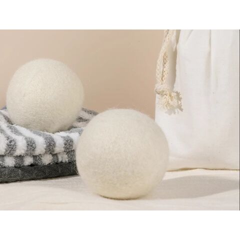 Pembersih Bola Wol Pengering, Bola Pengering Wol Putih, Mesin Pengering Anti- Kusut, Bola Laundry