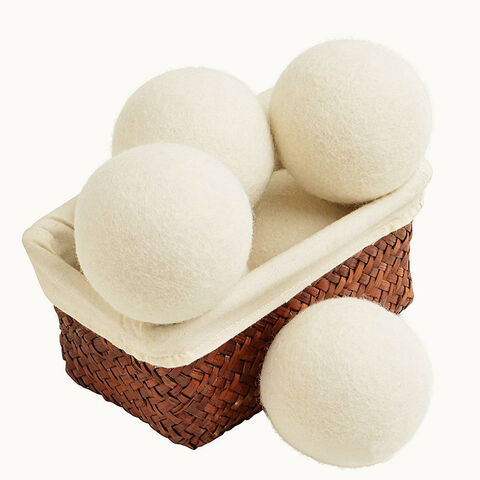Pembersih Bola Wol Pengering, Bola Pengering Wol Putih, Mesin Pengering Anti- Kusut, Bola Laundry