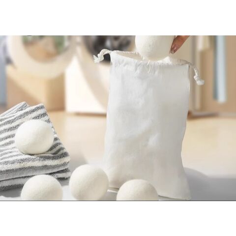 Pembersih Bola Wol Pengering, Bola Pengering Wol Putih, Mesin Pengering Anti- Kusut, Bola Laundry