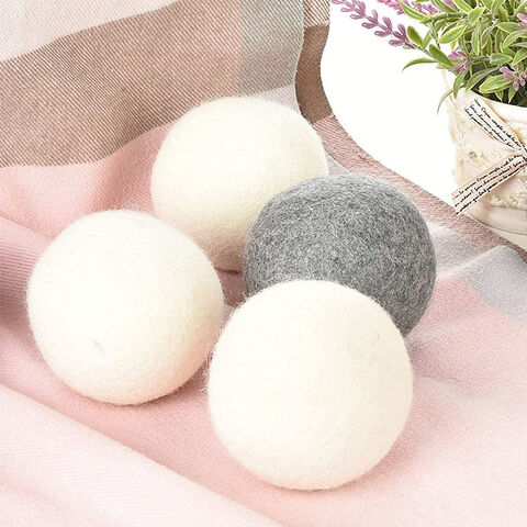 Pembersih Bola Wol Pengering, Bola Pengering Wol Putih, Mesin Pengering Anti- Kusut, Bola Laundry