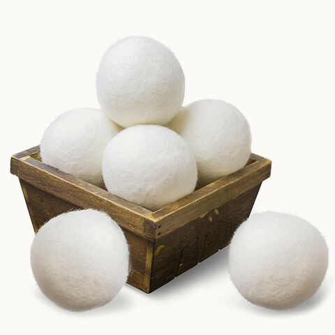 Pembersih Bola Wol Pengering, Bola Pengering Wol Putih, Mesin Pengering Anti- Kusut, Bola Laundry