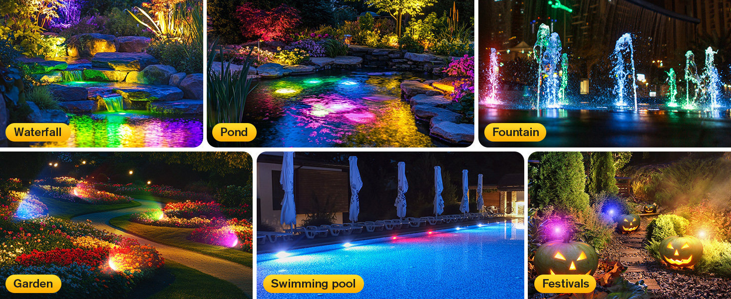 Bulk Buy China Wholesale Ip68 Waterproof 4-in-1 Rgb Led Pond Lights 4 ...