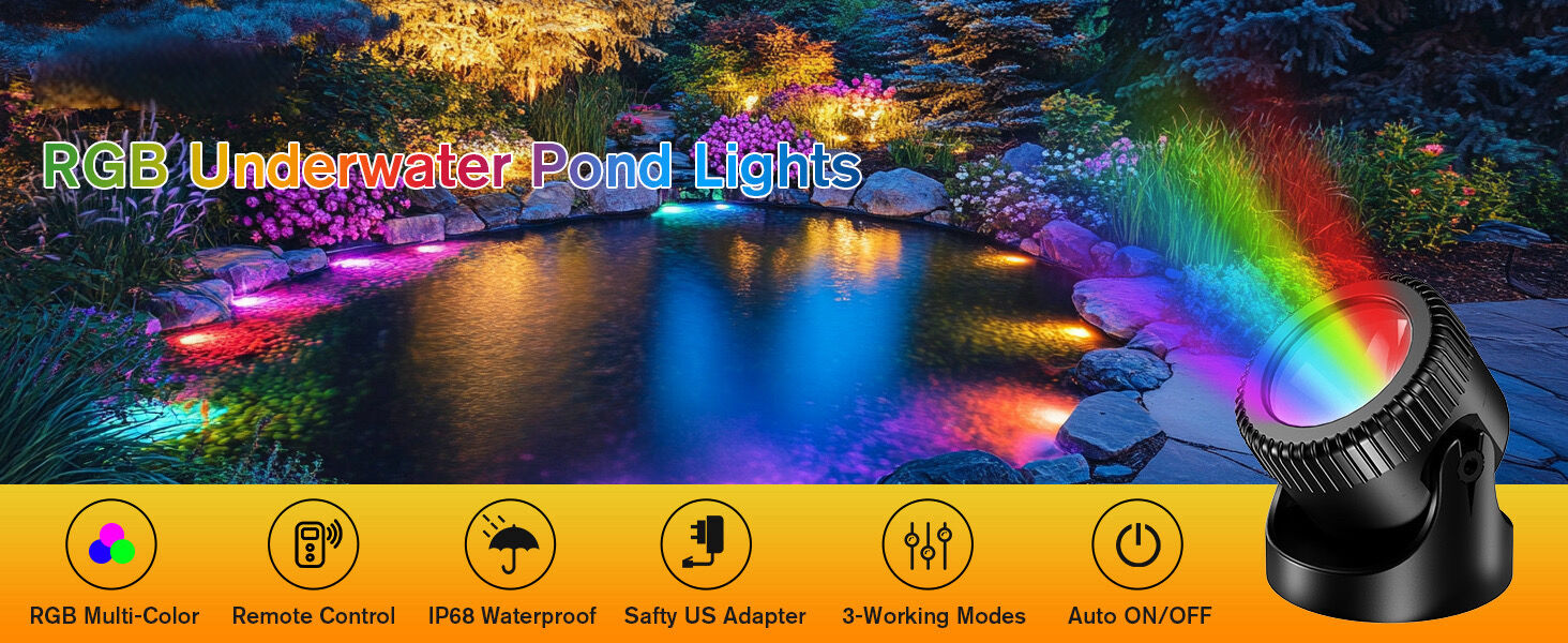Bulk Buy China Wholesale Ip68 Waterproof 4-in-1 Rgb Led Pond Lights 4 ...