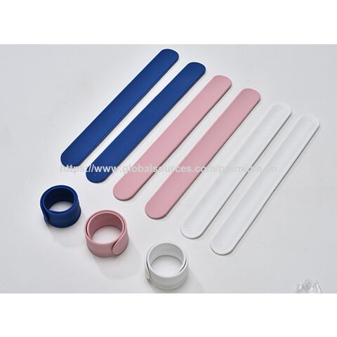 Bracelets à claquer en PVC avec logo personnalisé en gros