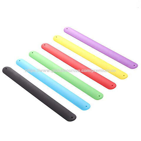 Bracelets à claquer en PVC avec logo personnalisé en gros