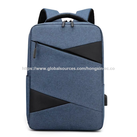 Großhandel Nylon Business Laptop Rucksäcke Wasserdichter Computerrucksack mit USB-Ladeanschluss Multi-Pocket Freizeitrucksack für die Arbeit