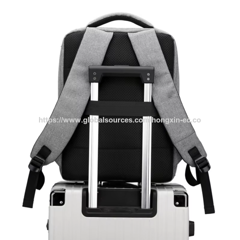 Großhandel Nylon Business Laptop Rucksäcke Wasserdichter Computerrucksack mit USB-Ladeanschluss Multi-Pocket Freizeitrucksack für die Arbeit