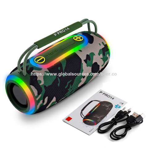 Altavoces Bluetooth únicos, altavoces de 20W para MÓVIL, altavoces RGB, altavoces USB, altavoces inalámbricos de buena calidad