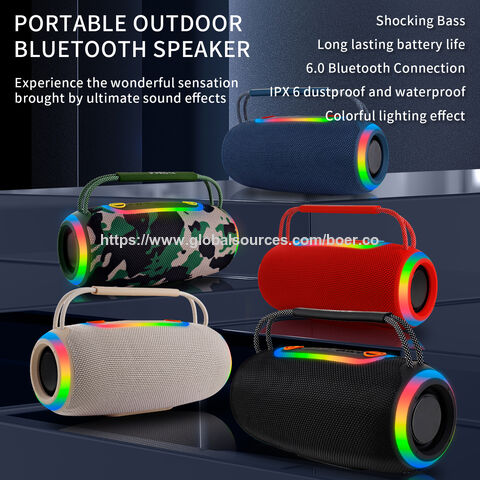 Altavoces Bluetooth únicos, altavoces de 20W para MÓVIL, altavoces RGB, altavoces USB, altavoces inalámbricos de buena calidad