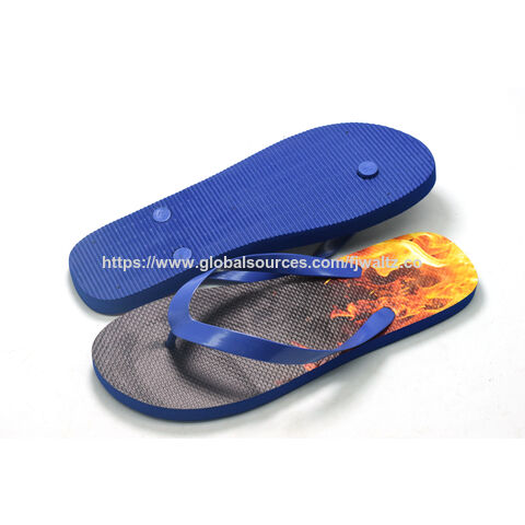 Sandales d'été, tongs de plage, nouvelles tongs pour hommes à bride en PVC, pantoufles en EVA durables avec logo personnalisé en relief