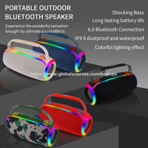Altavoces Bluetooth únicos, altavoces inalámbricos de 20W, altavoces RGB, altavoces USB, altavoces de alta calidad con luz agradable, OEM