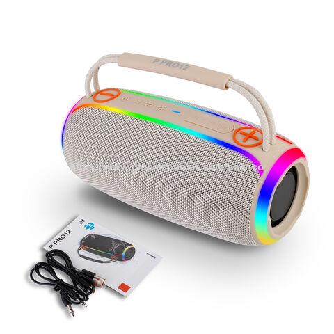Altavoces Bluetooth únicos, altavoces inalámbricos de 20W, altavoces RGB, altavoces USB, altavoces de alta calidad con luz agradable, OEM