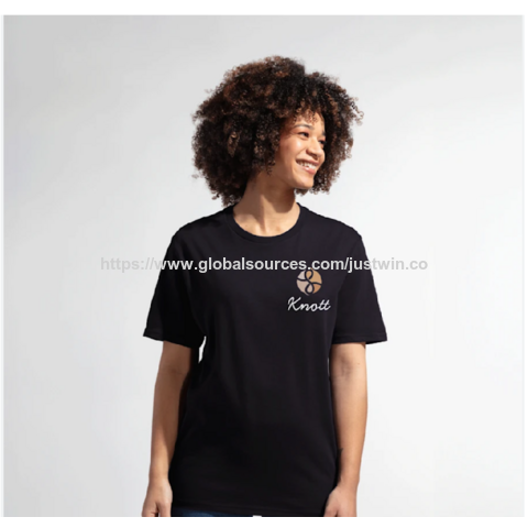 Großhandel Baumwolle Big Plus Size Damen T-Shirts Custom Printing Design Damen T-Shirt