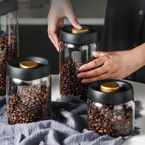 Caixas de Armazenamento de Alimentos para Cozinha por Atacado, Recipiente de Café a Vácuo