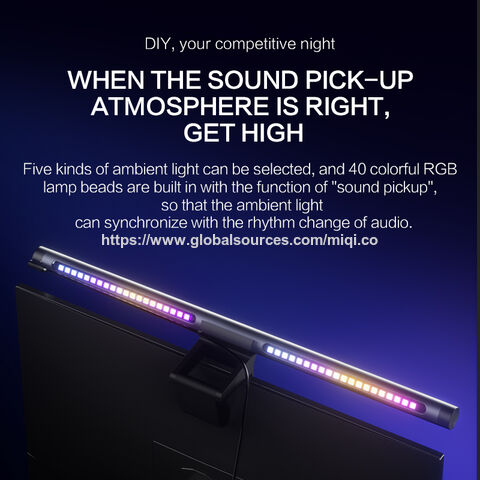 10W Monitor Lamp USB LED Touch Control RGB Multi Color Computer Screen Light Bar For Office Home Gaming Room