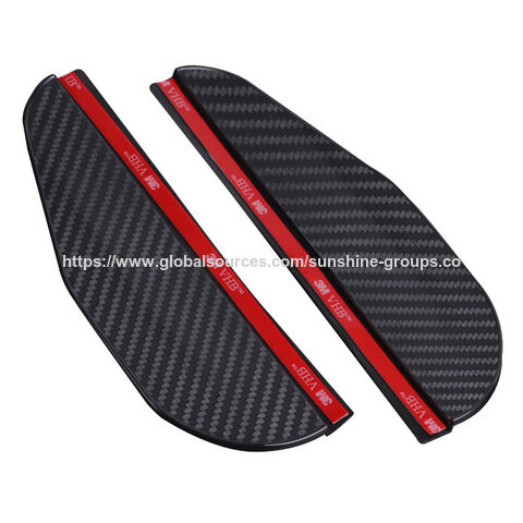 Câmera de espelho retrovisor para roupas de proteção solar, textura de fibra de carbono, espelho de osmose reversa, cobertura de canal para todos os climas para chuva