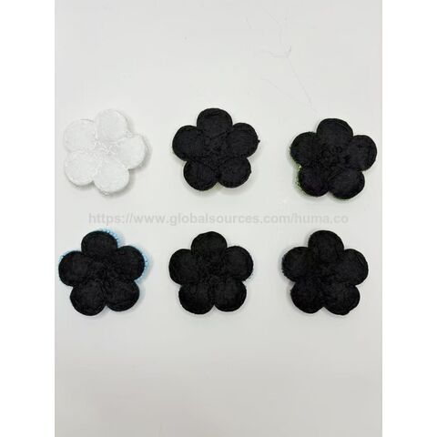 Parche de tela triangular hecho a mano con diamantes de imitación, cuentas y lentejuelas, bordado para coser en ropa, parche de flores