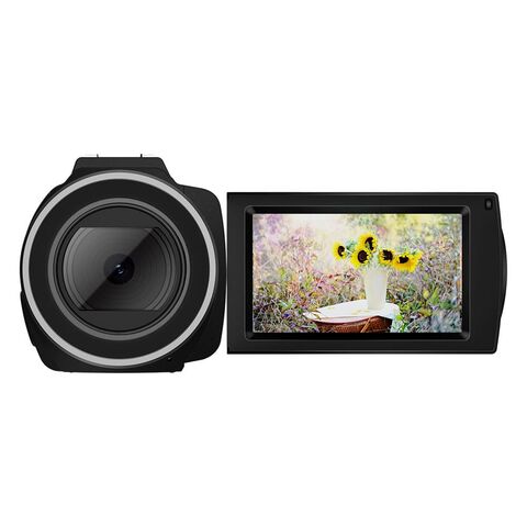 4K Wi-Fi Videokamera im Großhandel, unterstützt bis zu 48MP Aufnahme, 3-Zoll Touch-Flip-Screen, HDMI-Ausgang, geeignet für Videoaufnahmen.