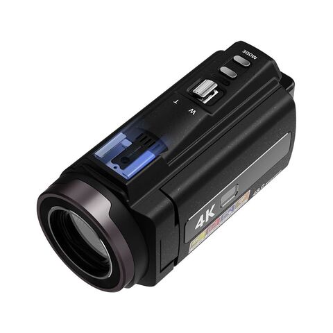 4K Wi-Fi Videokamera im Großhandel, unterstützt bis zu 48MP Aufnahme, 3-Zoll Touch-Flip-Screen, HDMI-Ausgang, geeignet für Videoaufnahmen.